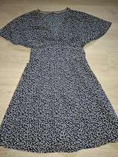 Tommy Jeans Kleid Damen Dress Damenkleid Gr. S Baumwolle Marineblau, Neuwertig 