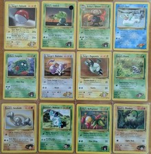 12 Vintage Pokemon Karten