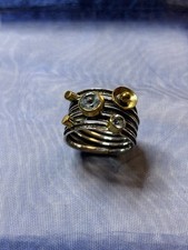 Silber Design Ring mit Topas