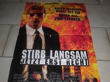 Film Plakat , STIRB LANGSAM ,  Bruce Willis , Kult / Nostalgie 828   Werbung