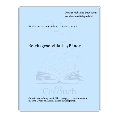 Reichsministerium des innern - reichsministerium,