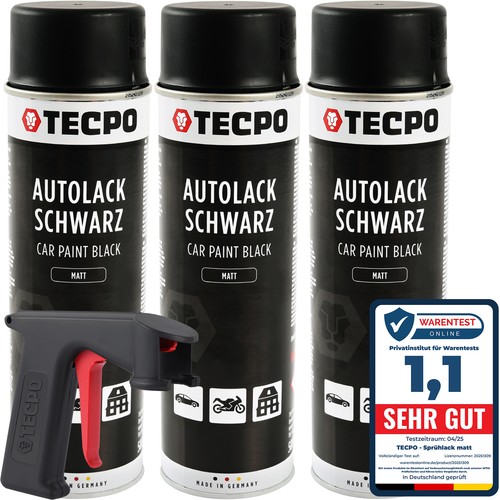 Lackspray schwarz matt - matt, 3x
