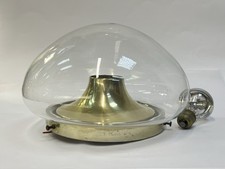 Halbkugelförmige Deckenlampe Limburg Tulip Plafoniere aus Glas 60/70er Vintage