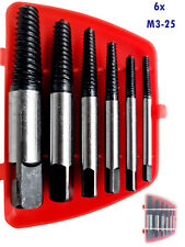 Schrauben Ausdreher Satz 6tlg. Linksausdreher Schraubenlöser Set für M3 – M25