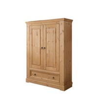 Wäscheschrank Kiefer massiv eichefarbig - Baltic