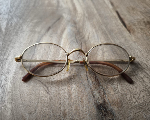 Cartier brille oval goldfarben - brille,