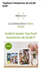 Gutschein Wert 24,99€ Fotobuch bei Anbieter Fotokasten Fotoprodukte