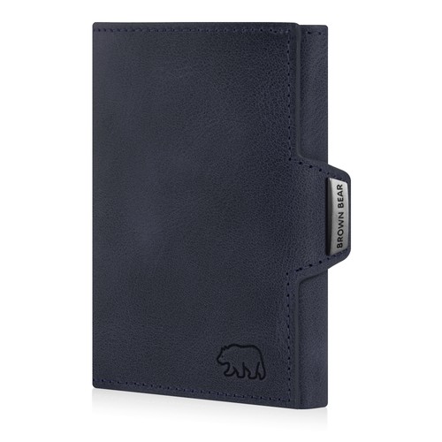 Brown bear slim wallet - bear,