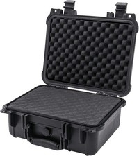 HMF Outdoor-Fotokoffer Waffenkoffer mit Rasterschaumstoff L34cm Aufbewahrungsbox