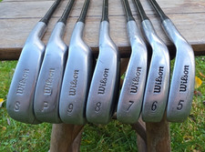 Wilson Kinetic Eisensatz 5 - Pw & Sw - 7 Schläger - Regular Flex - Guter Zustand