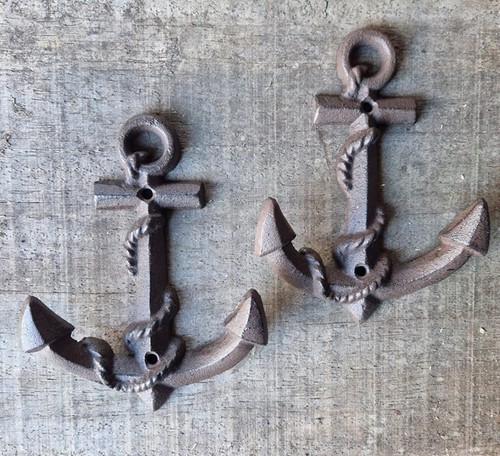 2er set garderobenhaken anker - set,