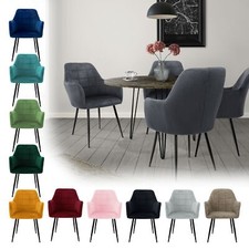 2/4/6er Esszimmerstühle Wohnzimmerstuhl Küchenstuhl Design Lounge Stuhl Samt
