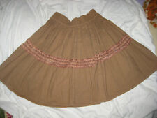 VINTAGE Minirock GROB DICK FOLKLORE Zigeuner Hippie Ethno Borte 34 Stiefelrock