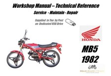 Honda MB5 MB 5 Service Reparatur Werkstatthandbuch USB 1982