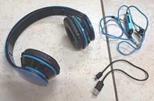 Kopfhörer On Ear Bügelkopfhörer kabelgebunden 3,5mm Klinke blau