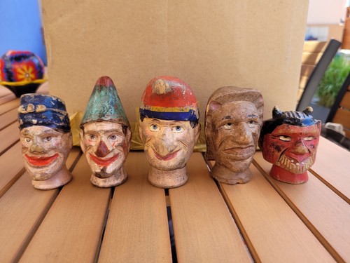 Handpuppenholzkopf alt