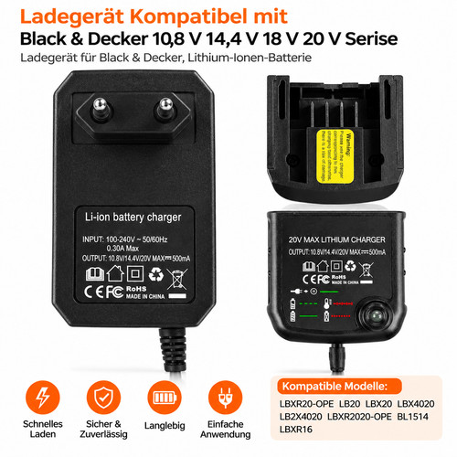 Akku ladegerät für - akku, &