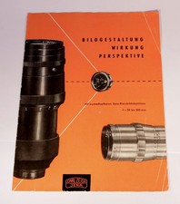 Broschuere Bildgestaltung / Wirkung / Perspektive - Carl Zeiss Jena