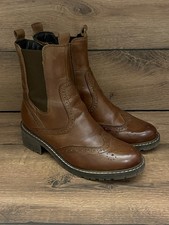 Stiefelette Budapester Boots Chelsea Boots Stiefelette Anna Field Gr. 38 Leder