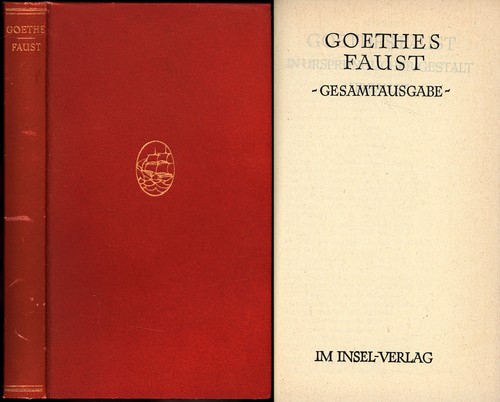 Goethe goethes faust - goethes,