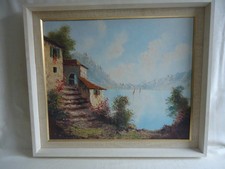 Ölbild Ölgemälde Lago di