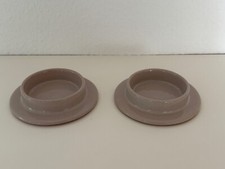 2 wunderschöne altrosafarbene Kerzen-Untersetzer Kerzenteller vom DEPOT