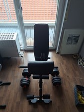 Gym Set Mit Hantelbank, Kurzhantel/ Langhantel (2 In 1) Und Bauchmuskelroller