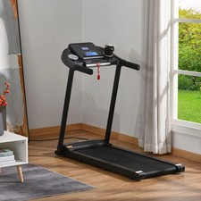 Homcom 1,5 PS Laufband, 12 km/h elektrisch 1,5 PS motorisierte Laufmaschine Fitnessstudio Weihnachten