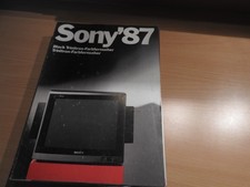 Sony  Prospekt Werbung 1987  Black Trinitron Farbfernseher   27 Seiten