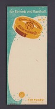 FREITAL, Zettel-Block um 1950, Rumbo Seifen-Werk Buttermilch-Seife