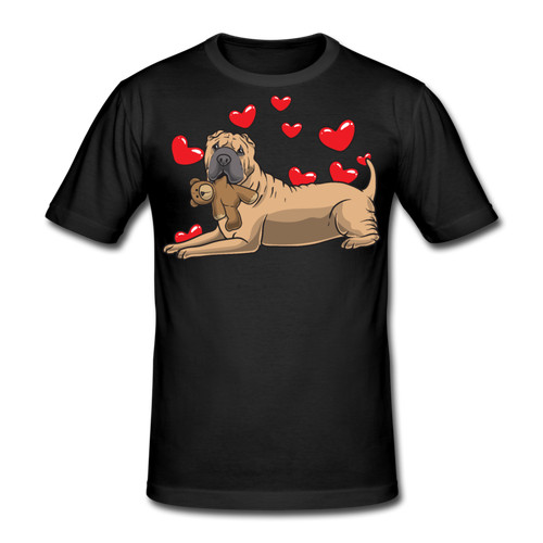 Shar pei hund mit - mit, plüschtier
