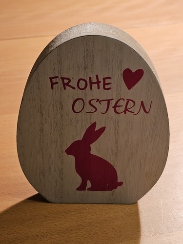 Oster deko holz ei mit - oster-deko, --