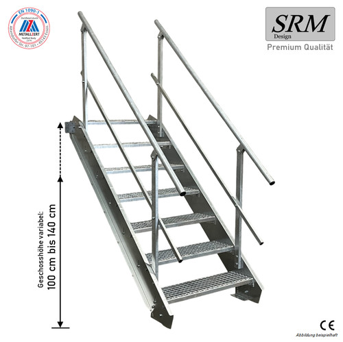 Stufen stahltreppe breite - stufen,