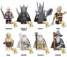 8pc Herr der Ringe / HDR / Lotr / Klemmbaustein Custom Minifigur MOC Neu