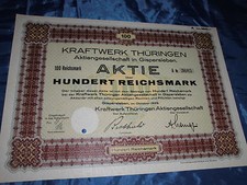 historische Aktie , Kraftwerk