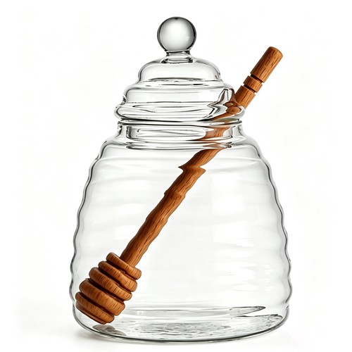 Honigtopf glas transparent - glas,