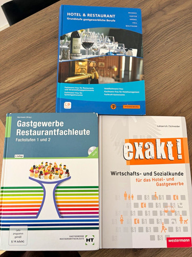 Lehrbücher gastgewerbe - 3x,