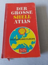 Shell Autoatlas Deutschland Europa Jahrgan 1974/75