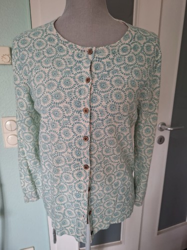 Türkisgemusterte strickjacke - türkisgemusterte,