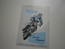 Triumph Knirps, BDG 125 L/SL, Cornet, BDG 250L, Boss, Originaler Prospekt 1954