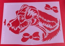 Schablone - A4 Terrier Hund Schleife HS SB 1091 Heike Schäfer - gebraucht