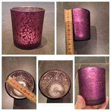 Windlicht, Depot, lila Silber