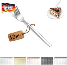 Edelstahl Dessertgabeln 12er
