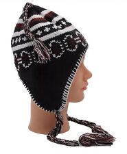 Strickmütze Norweger Muster Fritz Nitzsche Ohrenklappe Fleece Gefüttert One Size