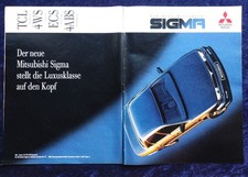 Mitsubishi Sigma, originale Werbung aus 1991     Großformat