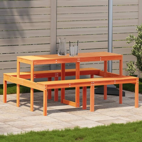 Picknicktisch wachsbraun - picknicktisch,
