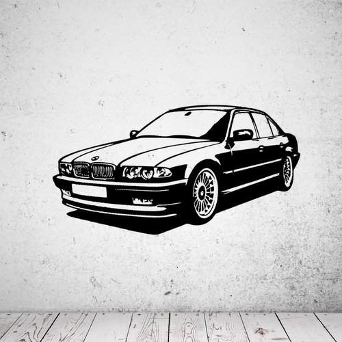 Wandtattoo bmw 7er - wandtattoo,