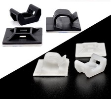 3M® Klebesockel Kabelklemme Clips Schraubsockel  Kabelhalter  SCHWARZ / WEISS