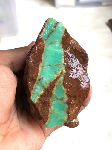 Natürlicher chrysopras - natürlicher,