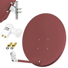 MEGASAT Digitale SAT Anlage 80cm Spiegel Schüssel + HD Profi TWIN LNB 0,1dB 4K r